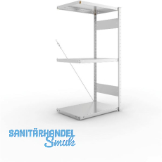 META Steck-Anbauregal 1500 x 750 x 500 mm 3 Fachböden 100 kg META Steck-Anbauregal 1500 x 750 x 500 mm 3 Fachböden 100 kg