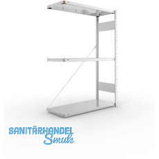 META Steck-Anbauregal 1500 x 1000 x 400 mm 3 Fachböden 150 kg META Steck-Anbauregal 1500 x 1000 x 400 mm 3 Fachböden 150 kg