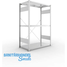 META Steck-Grundregal 1500 x 1000 x 500 mm 3 Fachböden 150 kg META Steck-Grundregal 1500 x 1000 x 500 mm 3 Fachböden 150 kg