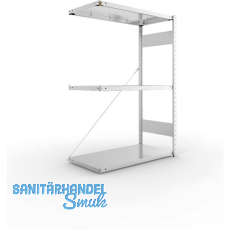 META Steck-Anbauregal 1500 x 1000 x 500 mm 3 Fachböden 150 kg META Steck-Anbauregal 1500 x 1000 x 500 mm 3 Fachböden 150 kg