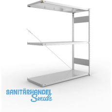 META Steck-Anbauregal 1500 x 1300 x 500 mm 3 Fachb�den 230 kg
