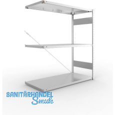 META Steck-Anbauregal 1500 x 1300 x 600 mm 3 Fachb�den 230 kg