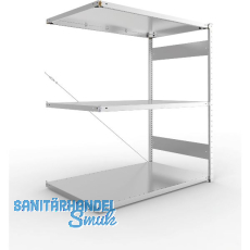 META Steck-Anbauregal 1500 x 1300 x 800 mm 3 Fachb�den 230 kg