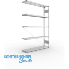 META Steck-Anbauregal 2000 x 1300 x 300 mm 5 Fachböden 230 kg META Steck-Anbauregal 2000 x 1300 x 300 mm 5 Fachböden 230 kg