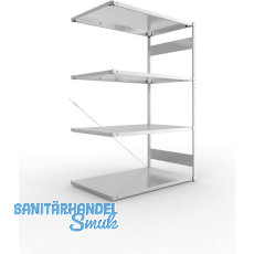 META Steck-Anbauregal 2000 x 1300 x 800 mm 4 Fachböden 230 kg META Steck-Anbauregal 2000 x 1300 x 800 mm 4 Fachböden 230 kg