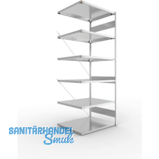 META Steck-Anbauregal 2500 x 1000 x 800 mm 6 Fachb�den 230 kg