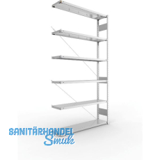 META Steck-Anbauregal 2500 x 1300 x 300 mm 6 Fachböden 230 kg META Steck-Anbauregal 2500 x 1300 x 300 mm 6 Fachböden 230 kg