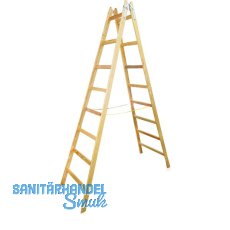 JUST Holz Stehleiter Sprossen=8 Länge=2,40 m mit Gurt JUST Holz Stehleiter Sprossen=8 Länge=2,40 m mit Gurt