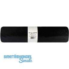 M�lls�cke Polyethylen 160 Liter, 50 my 800 x 1200 mm ohne Zugband schwarz