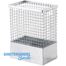 M�llkorb eckig verzinkter Draht 55 Liter