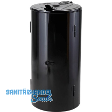 Wertstoffsammler rund 120 Liter schwarz