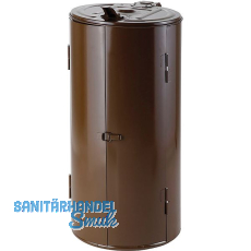 Wertstoffsammler rund 120 Liter braun