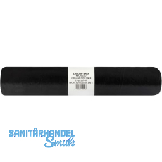 M�lls�cke Polyethylen 120 Liter, 30 my 700 x 1100 mm ohne Zugband schwarz