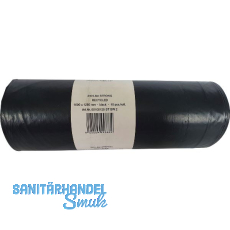 M�lls�cke Polyethylen 240 Liter, 37 my 1000 x 1250 mm ohne Zugband schwarz