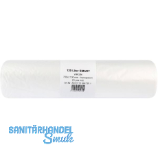 M�lls�cke Polyethylen 120 Liter, 25 my 700 x1100 mm ohne Zugband transparent