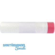 M�lls�cke Polyethylen 60 Liter, 16 my 640 x 710 mm mit Zugband transparent