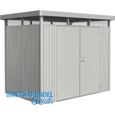 BIOHORT Gerätehaus HighLine H2 silber-metallic Doppeltür BIOHORT Gerätehaus HighLine H2 silber-metallic Doppeltür