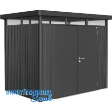 BIOHORT Ger�tehaus HighLine H2 dunkelgrau-metallic Doppelt�r