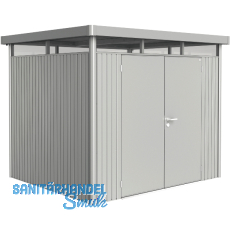 BIOHORT Gerätehaus HighLine H3 silber-metallic Doppeltür BIOHORT Gerätehaus HighLine H3 silber-metallic Doppeltür