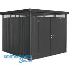 BIOHORT Gerätehaus HighLine H4 dunkelgrau-metallic Doppeltür BIOHORT Gerätehaus HighLine H4 dunkelgrau-metallic Doppeltür