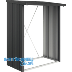 BIOHORT Brennholzlager Woodstock 150 dunkelgrau-metallic BIOHORT Brennholzlager Woodstock 150 dunkelgrau-metallic