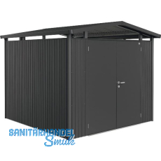 BIOHORT Gerätehaus Panorama P4 dunkelgrau-metallic 2-türig BIOHORT Gerätehaus Panorama P4 dunkelgrau-metallic 2-türig