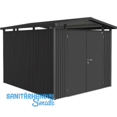 BIOHORT Ger�tehaus Panorama P5 dunkelgrau-metallic 2-t�rig