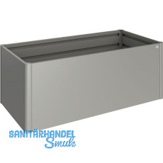 BIOHORT Hochbeet 2 x 1 quarzgrau-metallic