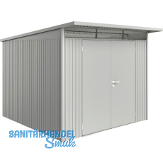 BIOHORT Gerätehaus AvantGarde A7 silber-metallic Doppeltür BIOHORT Gerätehaus AvantGarde A7 silber-metallic Doppeltür