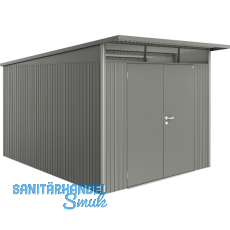 BIOHORT Gerätehaus AvantGarde A8 quarzgrau-metallic Doppeltür BIOHORT Gerätehaus AvantGarde A8 quarzgrau-metallic Doppeltür