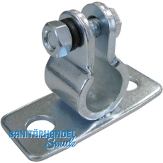 D�RNER + HELMER Guss-Auflageb�ckchen f�r Welle 20 mm Platte 80x34 mm verzinkt