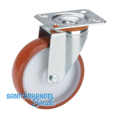 DÖRNER + HELMER Lenkrolle Polyurethan Polyamidfelge 100 mm 150 kg DÖRNER + HELMER Lenkrolle Polyurethan Polyamidfelge 100 mm 150 kg