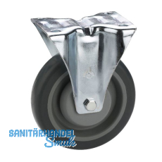 D�RNER + HELMER Bockrolle TPE Kunststoff-Felge 80 mm 140 kg