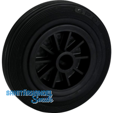 DÖRNER + HELMER Rad Vollgummi 200 mm Kunststofffelge 180 kg DÖRNER + HELMER Rad Vollgummi 200 mm Kunststofffelge 180 kg