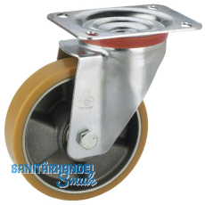 D�RNER + HELMER Lenkrolle Polyurethan Alufelge 80 mm 200 kg