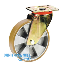 D�RNER + HELMER Lenkrolle Polyurethan Alu-Druckguss-Felge 100 mm 250 kg