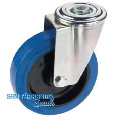 DÖRNER + HELMER Lenkrolle Elastik blau Rückenloch 160 mm 300 kg DÖRNER + HELMER Lenkrolle Elastik blau Rückenloch 160 mm 300 kg