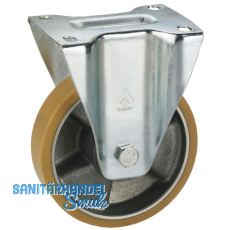 DÖRNER + HELMER Bockrolle Polyurethan Alufelge 200 mm 300 kg DÖRNER + HELMER Bockrolle Polyurethan Alufelge 200 mm 300 kg