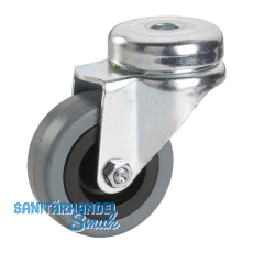 DÖRNER + HELMER Lenkrolle Gummi 50 mm 45 kg Rückenloch DÖRNER + HELMER Lenkrolle Gummi 50 mm 45 kg Rückenloch