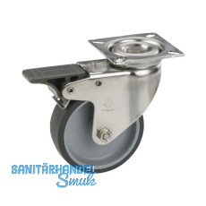 DÖRNER + HELMER Lenkrolle TPE Feststeller 75 mm 50 kg DÖRNER + HELMER Lenkrolle TPE Feststeller 75 mm 50 kg