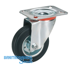 DÖRNER + HELMER Lenkrolle Vollgummi Stahlfelge 250 mm 275 kg DÖRNER + HELMER Lenkrolle Vollgummi Stahlfelge 250 mm 275 kg