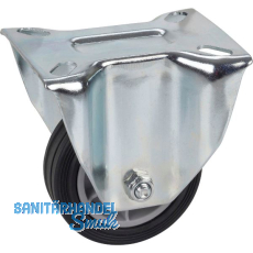 D�RNER + HELMER Bockrolle TPE PP-Felge 80 mm 50 kg