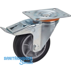 D�RNER + HELMER Lenkrolle TPE PP-Felge Feststeller 100 mm 70 kg