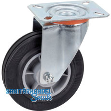 DÖRNER + HELMER Lenkrolle TPE PP-Felge 125 mm 100 kg DÖRNER + HELMER Lenkrolle TPE PP-Felge 125 mm 100 kg