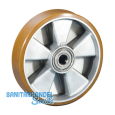 D�RNER + HELMER Rad Polyurethan Alu-Druckguss-Felge 125 mm 400 kg