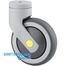 TENTE Lenkrolle TPE Rückenloch mit nachlaufendem Totalfesteller 100 mm TENTE Lenkrolle TPE Rückenloch mit nachlaufendem Totalfesteller 100 mm