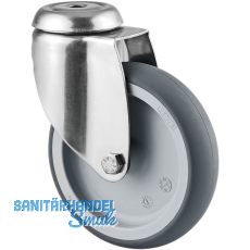 TENTE Lenkrolle Edelstahl Rückenloch 100 mm 80 kg TENTE Lenkrolle Edelstahl Rückenloch 100 mm 80 kg