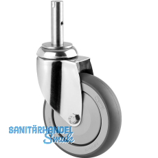 TENTE Lenkrolle Edelstahl Zapfenbefestigung 125 mm TENTE Lenkrolle Edelstahl Zapfenbefestigung 125 mm