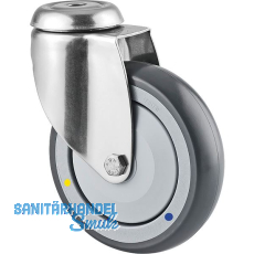 TENTE Lenkrolle Zapfenbefestigung 2470 DYK 75 mm 55 kg