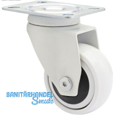 WAGNER Lenkrolle Kunstoff-Rad weiß 50 mm 50 kg WAGNER Lenkrolle Kunstoff-Rad weiß 50 mm 50 kg